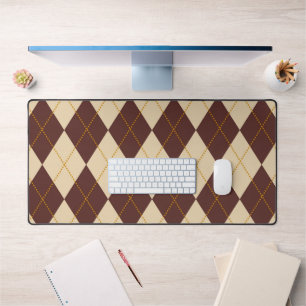 Motif diamant en argyre automne beige marron