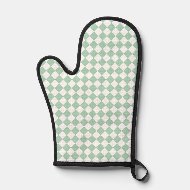 Motif diamant Green White Checker (Recto)