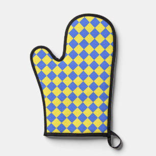 Motif diamant jaune bleu Checker