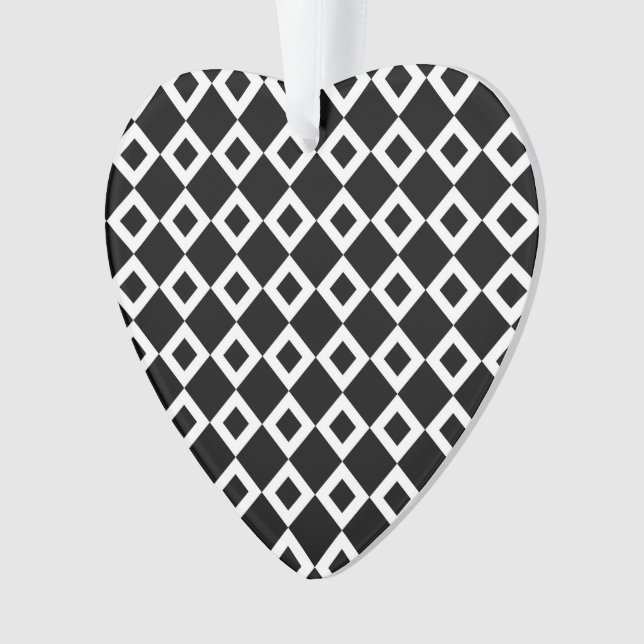 Motif Diamant noir et blanc (devant)