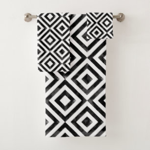 Motif Diamant noir et blanc