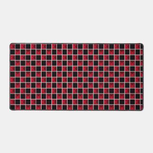 Motif diamant noir et rouge moderne