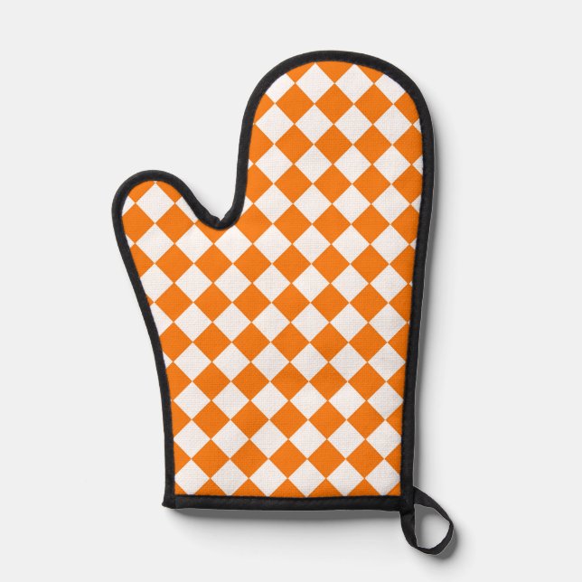 Motif diamant Orange White Checker (Recto)