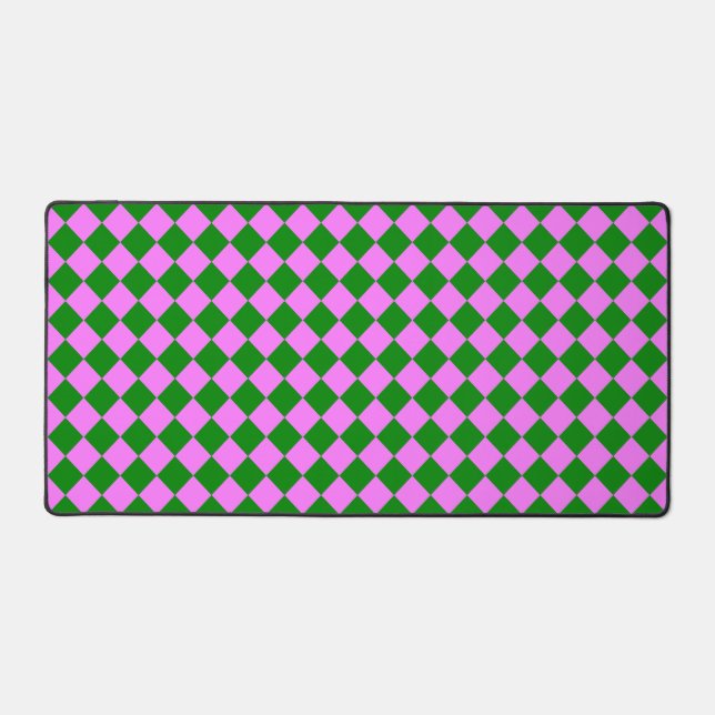 Motif diamant Pink Green Checker (Recto)