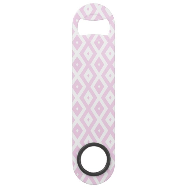 Motif diamant rose pâle et blanc (Devant)