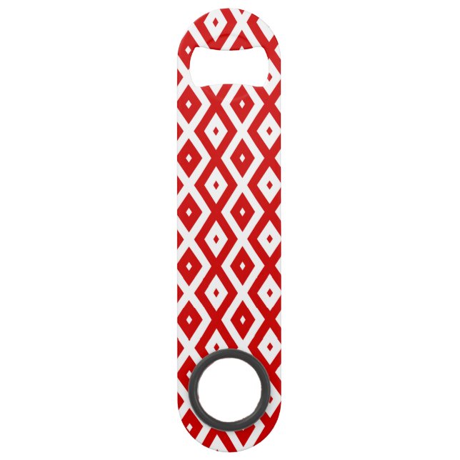 Motif diamant rouge et blanc (Devant)