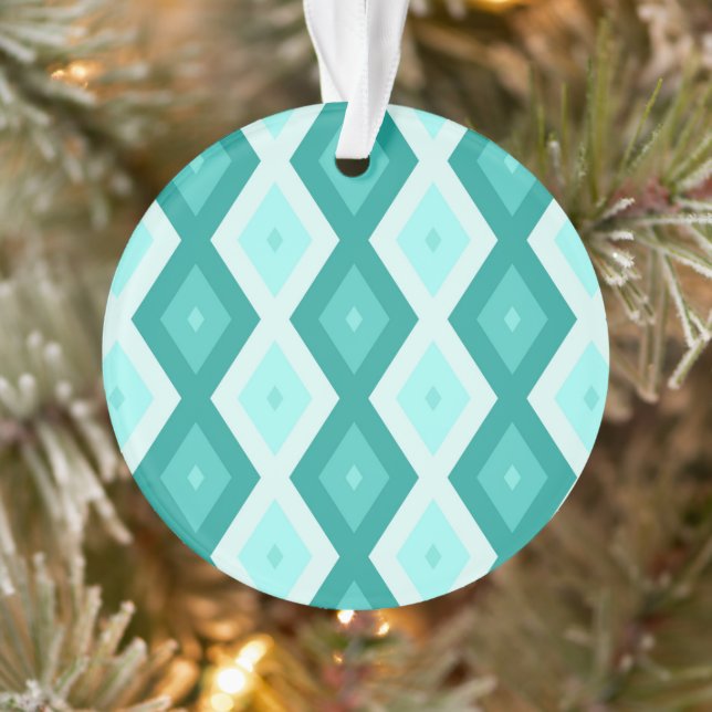 Motif diamant turquoise (Arbre)