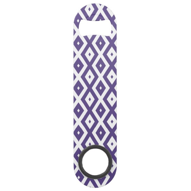 Motif diamant ultra violet et blanc (Devant)