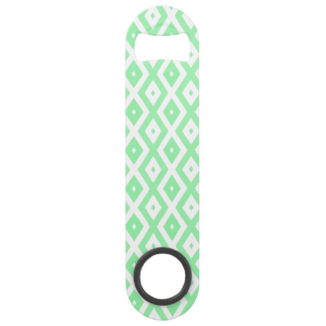Motif diamant vert et blanc (Devant)