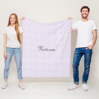 Motif Diamant Violet Couverture polaire personnali