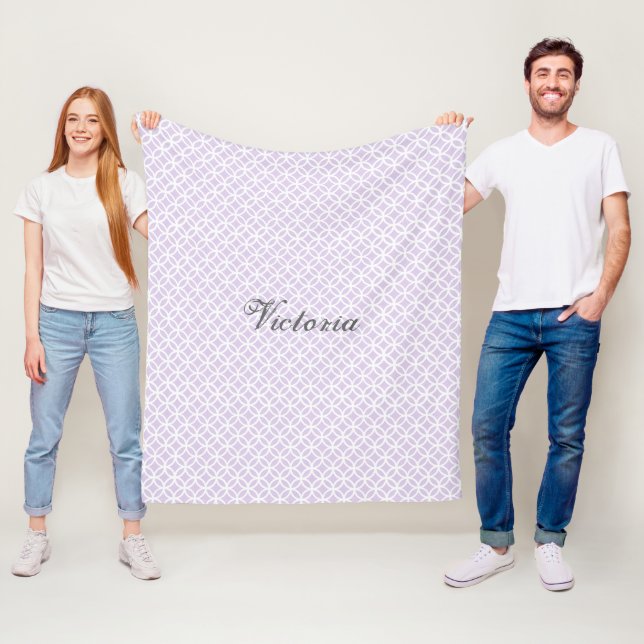Motif Diamant Violet Couverture polaire personnali (En situation)