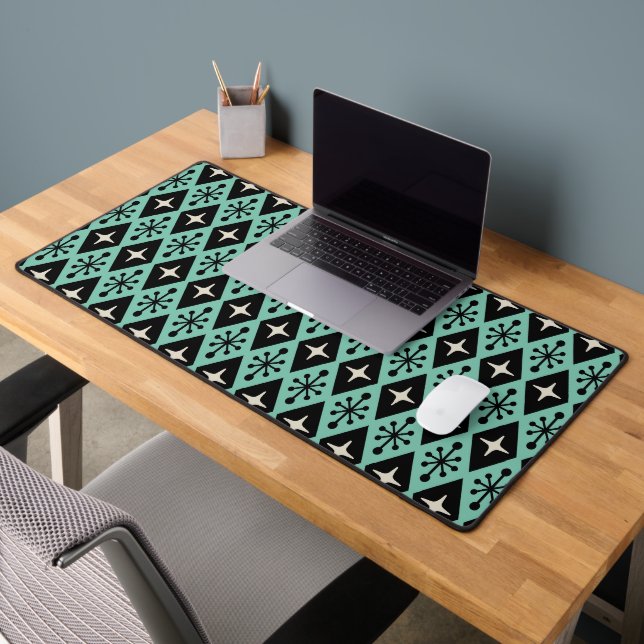 Motif diamanté en étoile éclatée rétro moderne du  (Bureau 2)