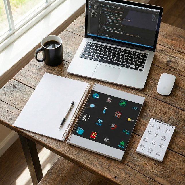 Motif d'icônes de technologie et de web rétro des  (Créateur téléchargé)