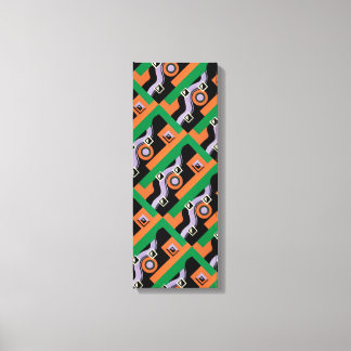 Motif d'illustration de jazz Art Déco vintage Poch