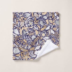 Motif d'illustration de la feuille florale blanche