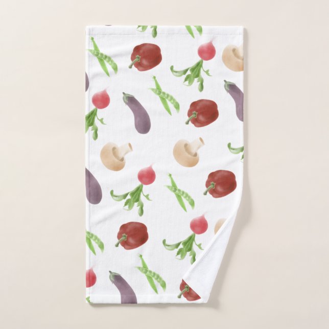 Motif d'illustration végétale (Serviette à main)