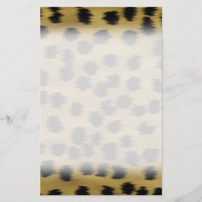 Motif d'impression Brown en noir et or. (Devant)
