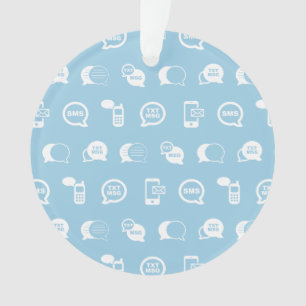 Motif d'impression d'art d'icône de message