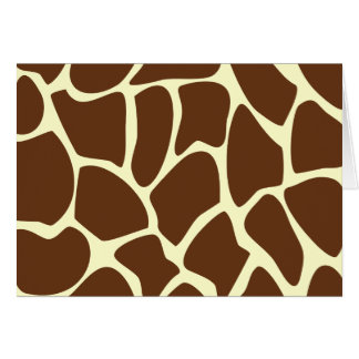 Motif d'impression de girafe dans Brown foncé