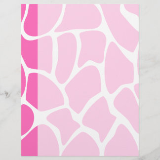 Motif d'impression Giraffe en rose vif.