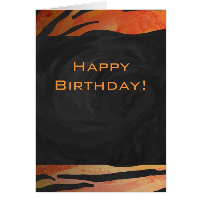 Motif d'impression monogramme Tiger chaud orange e (Devant)