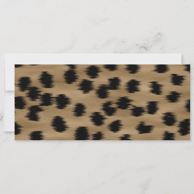 Motif d'impression noir et Brown Cheetah. (Devant)