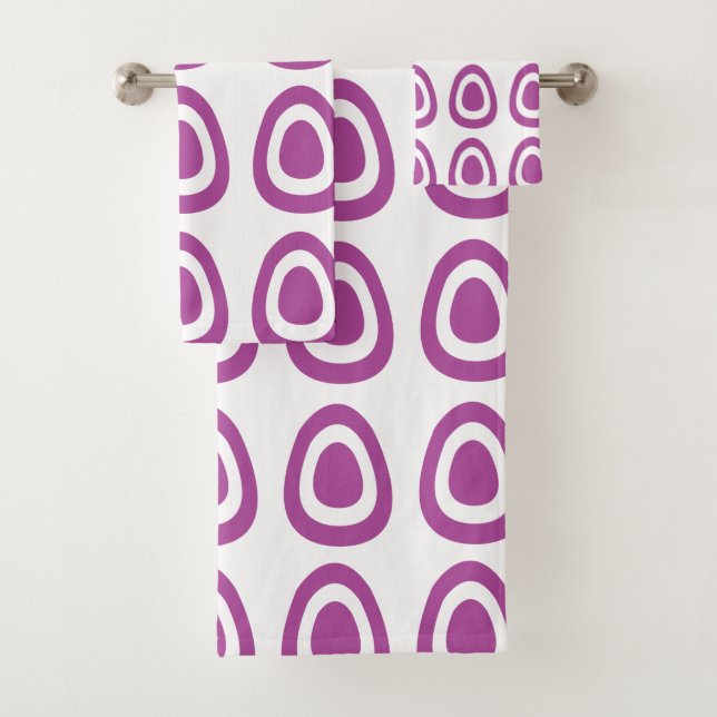 Motif d'œufs de Pâques violets     (En situation)