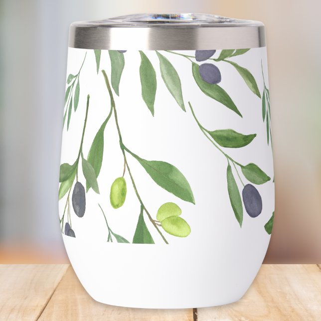 Motif d'olive de campagne française à l'aquarelle  (Créateur téléchargé)