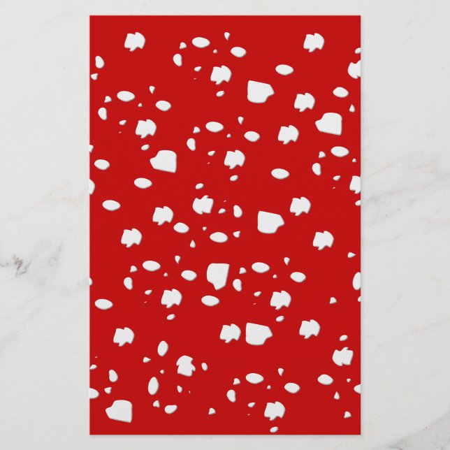 motif dot avec champignon de tabouret rouge (Devant)