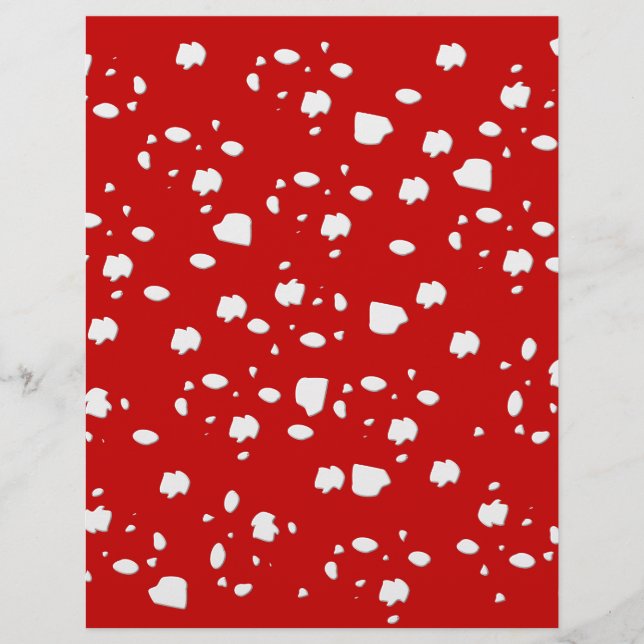 motif dot avec champignon de tabouret rouge (Devant)