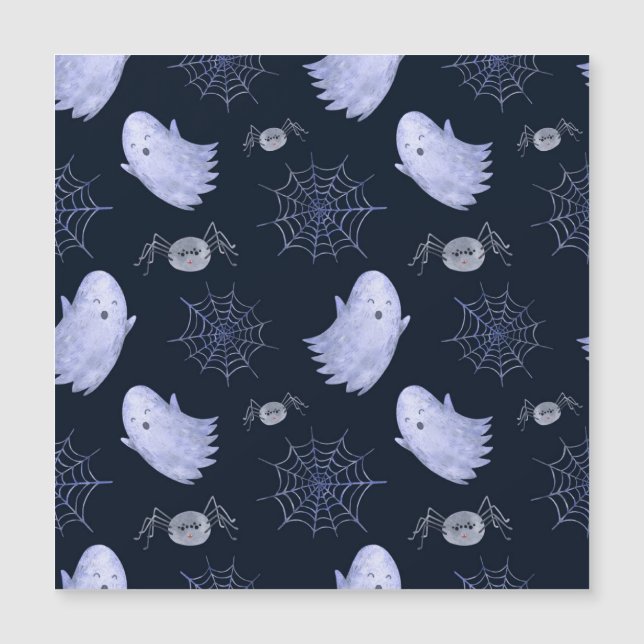 Motif drôle d'araignée fantôme pour Halloween. (Devant)