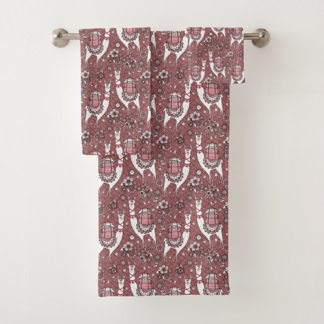 Motif drôle de lamas (En situation)