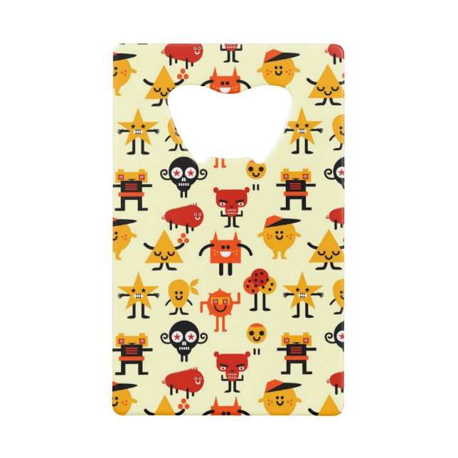 Motif drôle de monstres (Devant)