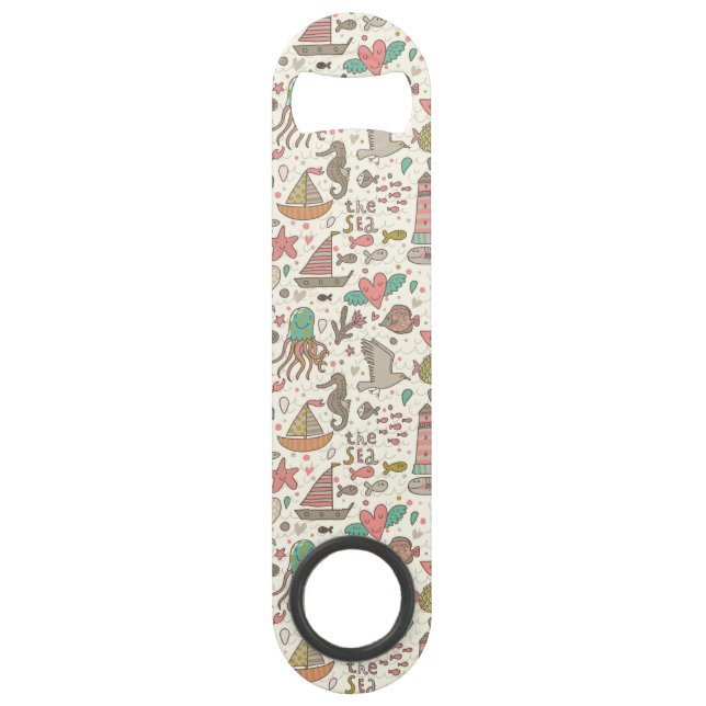 Motif drôle d'été avec des bateaux (Devant)