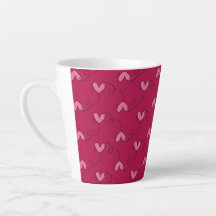 Motif du ballon cardiaque Latte Mug