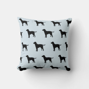 Motif du chien Silhouette Black Lab Coussin