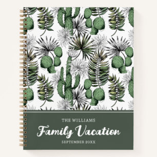 Motif du désert de Cactus Journal des vacances f