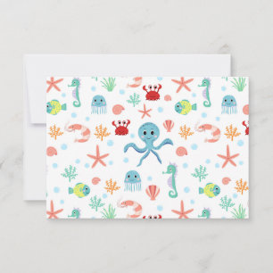 Motif du monde marin