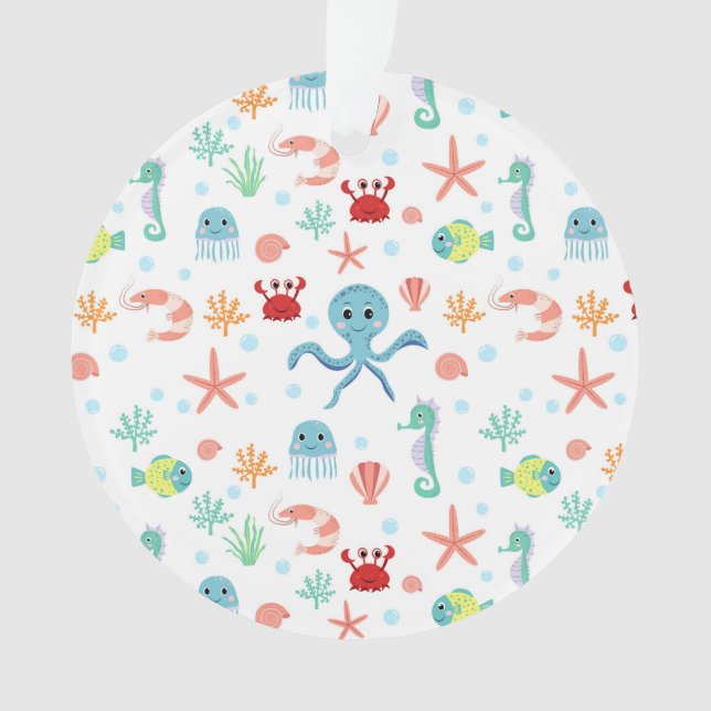 Motif du monde marin (devant)