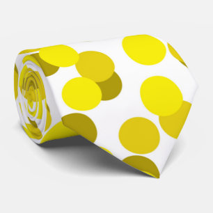 motif du parti confetti jaune cool cravate