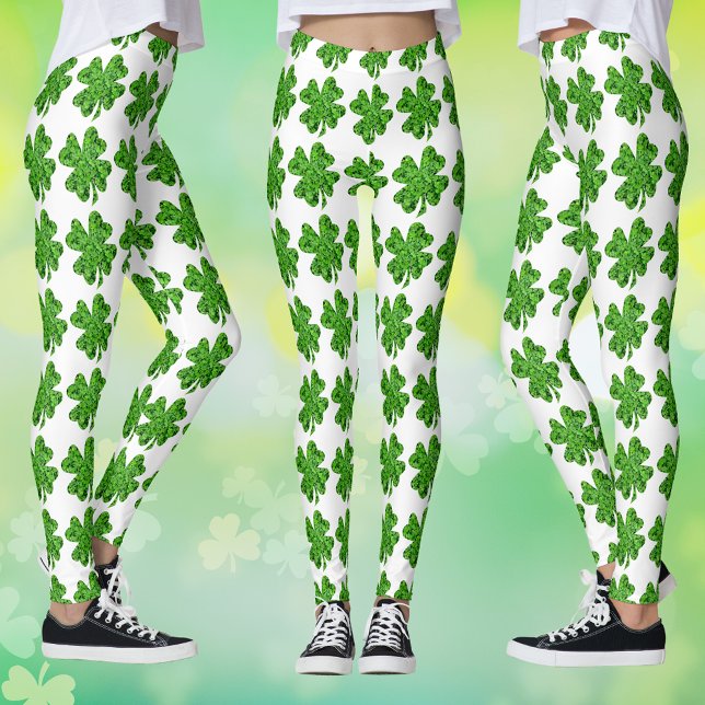 Motif du trèfle St. Patrick's Day Leggings (Clover Pattern St. Patrick's Day Leggings)