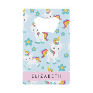 Motif D'Unicornes, De Bonnes Unicornes, Votre Nom