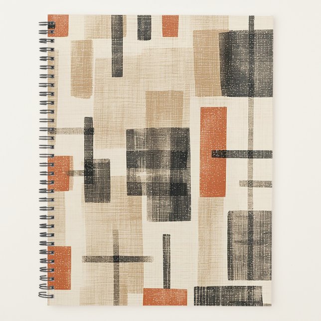 Motif écossais abstrait du milieu du siècle (Devant)