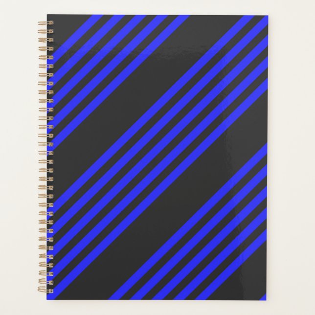 Motif électrique bleu et charbon cinq bandes (Devant)
