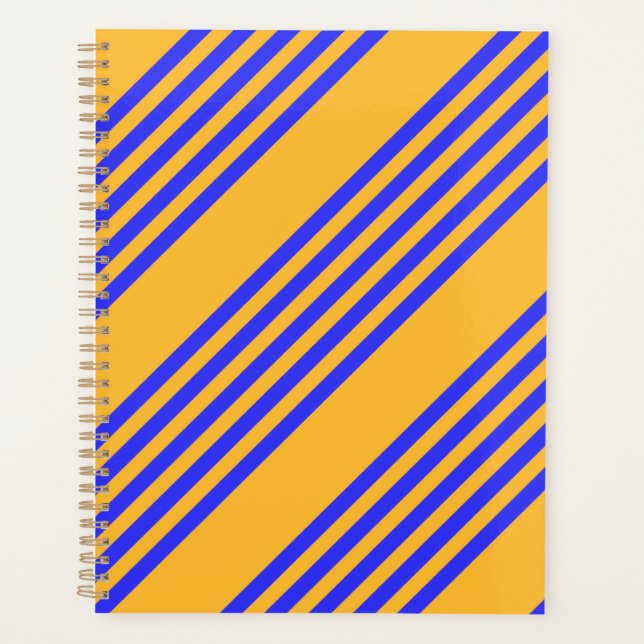 Motif électrique bleu et jaune cinq bandes (Devant)