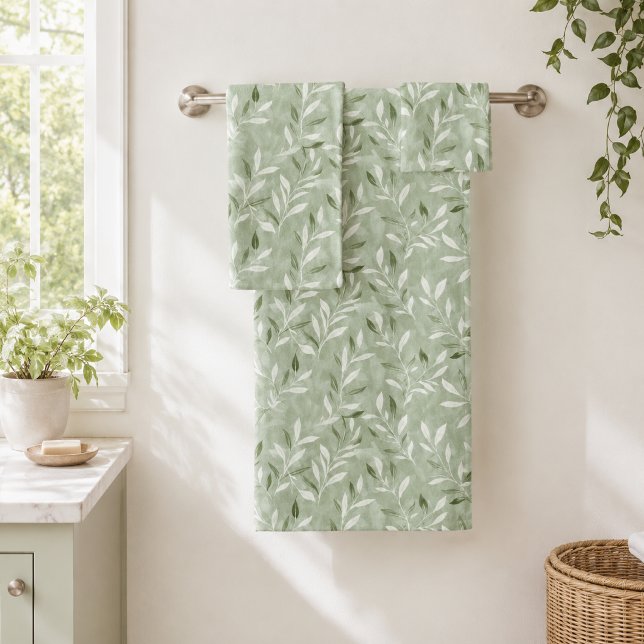 Motif élégant de feuilles d'olive (Créateur téléchargé)
