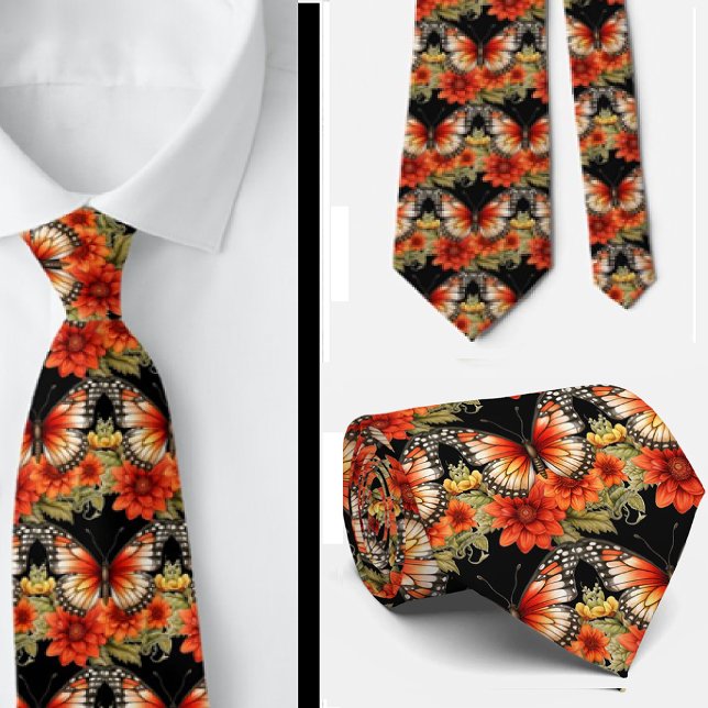 Motif élégant de jardin papillon Cravate (Créateur téléchargé)