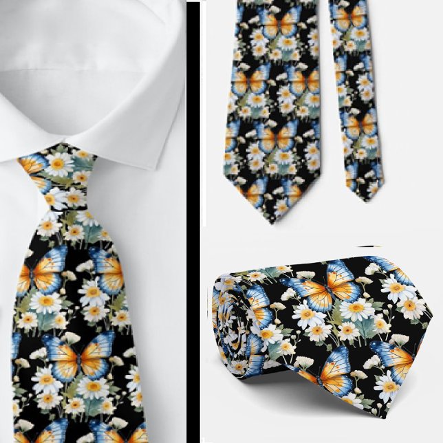 Motif élégant de jardin papillon Cravate (Créateur téléchargé)