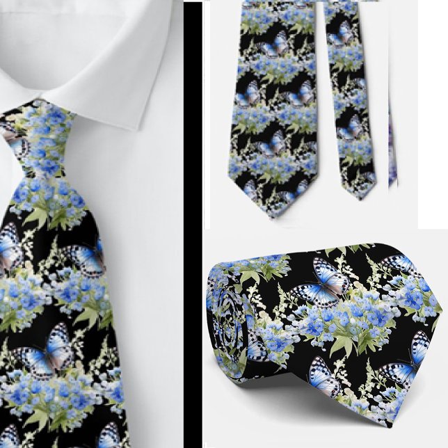 Motif élégant de jardin papillon Cravate (Créateur téléchargé)