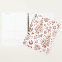 Motif élégant de Noël rose